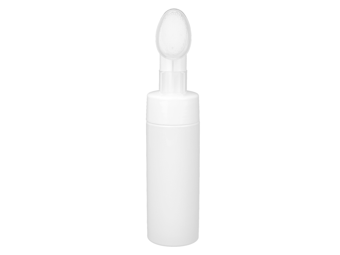 Com Escova Frasco de Silicone Recarregável de 200ml para Sabonete Facial Espumante