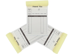Sewacc 3 Peças Carnet De Bons De Commande Livre De Bons De Commande 2 Partes Papel Branco