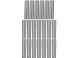 Doitool 20-pinos De Suporte Em Aço Inoxidável M6x25 Hastes Metálicas Sólidas Para Móveis Pinos Fixação Reposição
