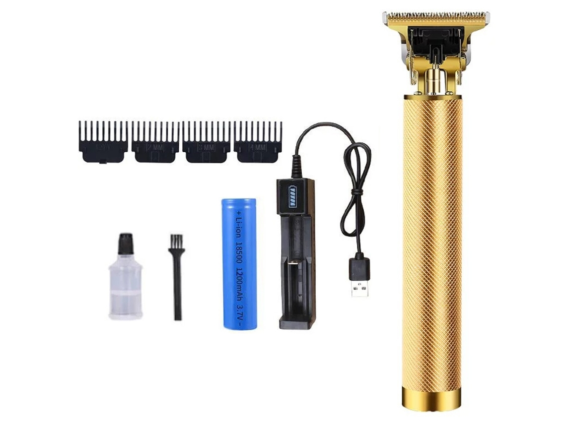 Aparador de Cabelo Profissional T-Blade Corte Rente Aparador de Cabelo para Homens Aparador Sem Fio Recarregável