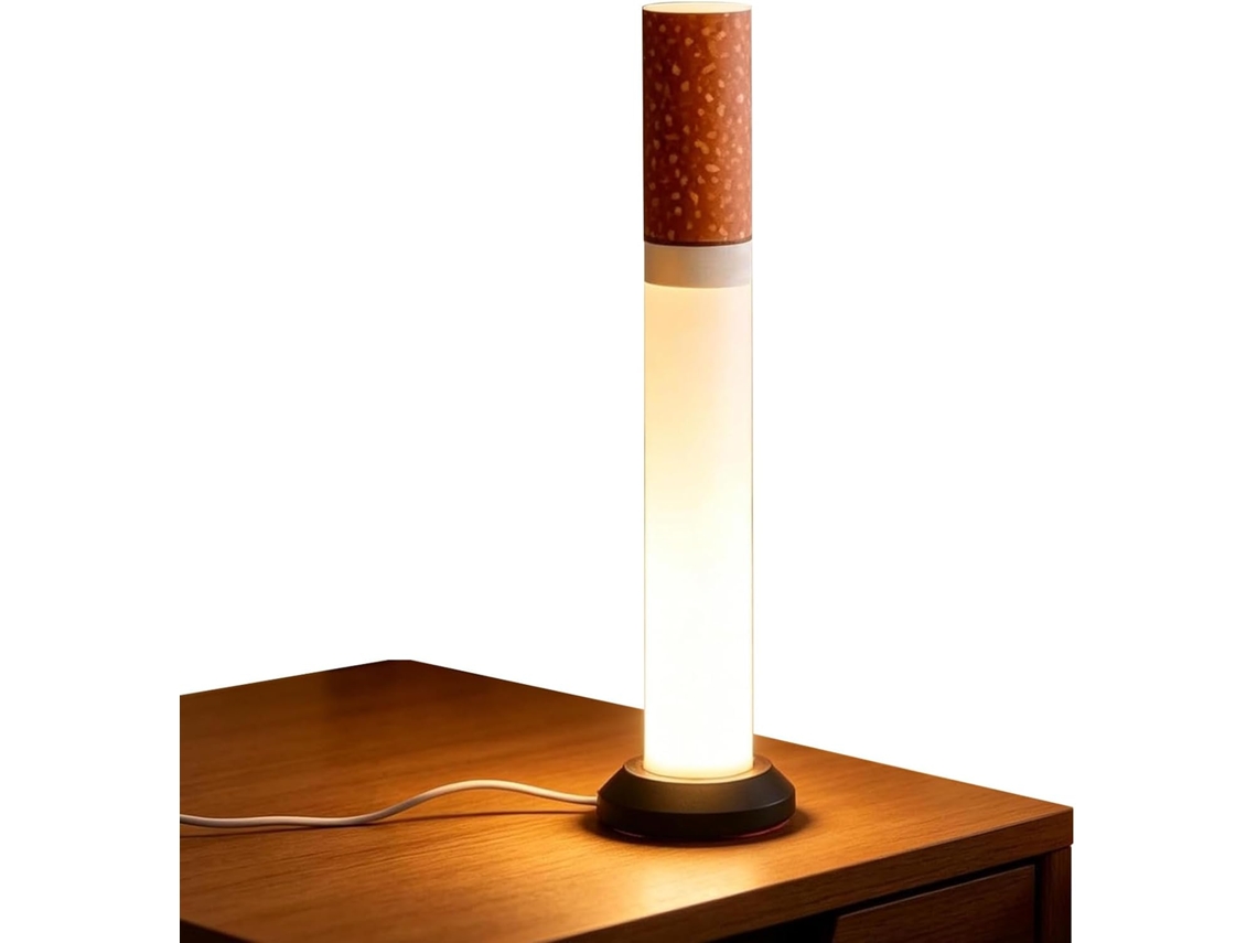 Luminária Noturna Em Formato De Cigarro – Lâmpada Decorativa Led Com