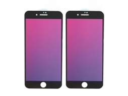 Aetheria 2pcs Protetor de Tela Anti papo Vidro Temperado Gradiente Anti Luz Azul para Iphone 7 Plus 8 Plus