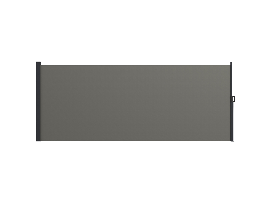 Toldo Lateral Retrátil 4x1,6 M com Tela de Privacidade Uv, Cinza Escuro ZACHARY