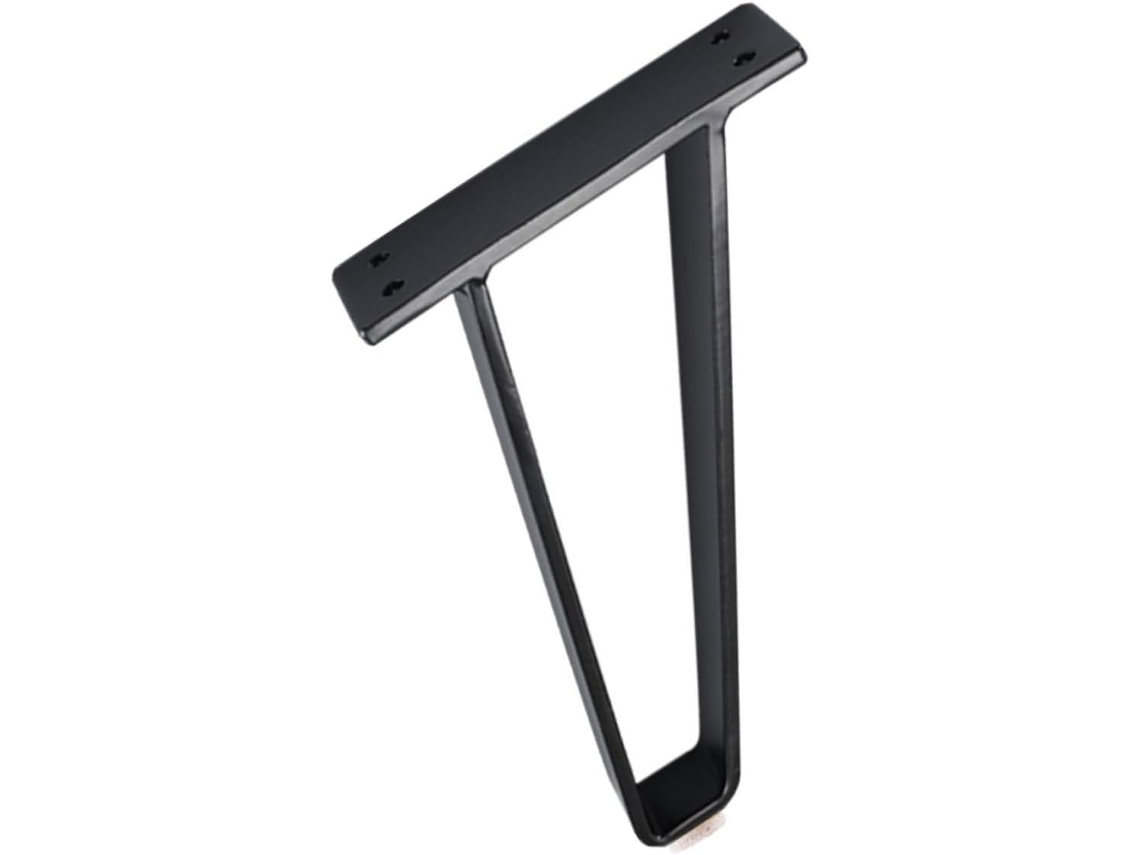 Pés De Metal Popetpop Para Móveis, Resistentes, Em Aço, Para Mesas, Na Cor Preta, Com Altura Ajustável