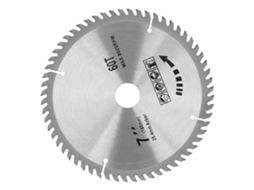 Disco de serra circular 7x60t 180mm para corte de madeira, acessório para corte de madeira.