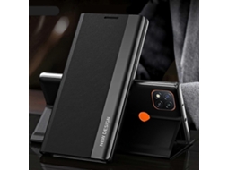 Capa De Couro Ultrafina Com Aba Horizontal, Revestimento Lateral Eletroplaqueado E Ímã, Com Suporte, Para Xiaomi Redmi 9c.