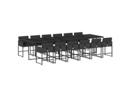 Garden Dining Set, Garden Dining Sets Vidaxl Preto Rattan / Vime (n/a)