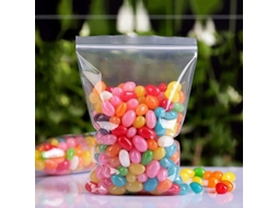 Sacos Plásticos Transparentes e Reutilizáveis​​ com Fecho Zip, Resistentes e Duráveis, 13x19cm, Pacote com 100 Unidades BRILVIBERA