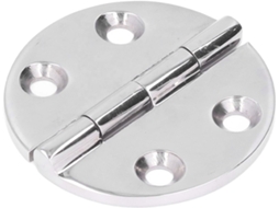 Dobradiça Redonda De Aço Inoxidável 316 Para Armário Barco Caravana, 64mm De Diâmetro, 1 Peça