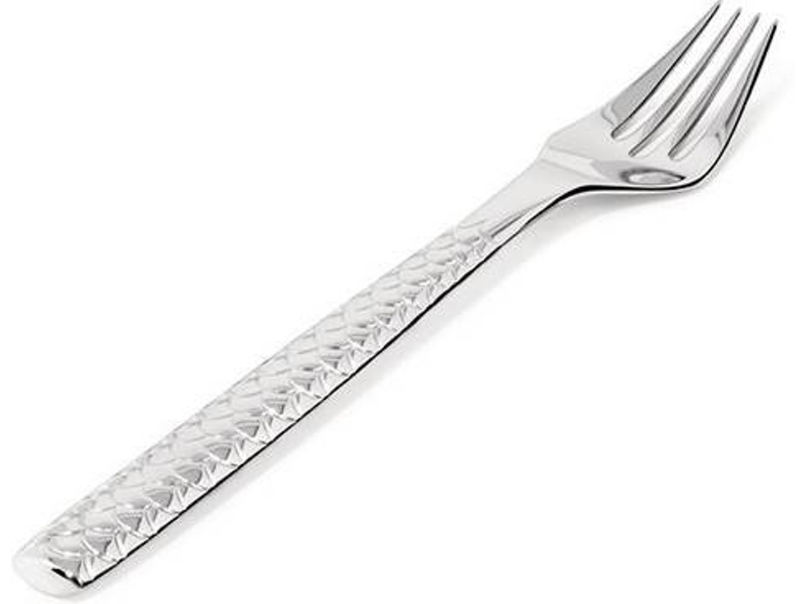 Conjunto 6 Garfos para Peixe ALESSI Colombina Fish (Cinzento - Aço Inox - 19 cm)