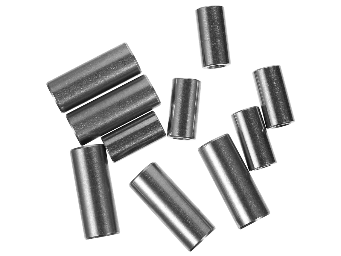 Conjunto Mobestech de 10 Porcas Soldadas Estendidas com Acoplamento Redondo em Aço Inoxidável para Uso Industrial