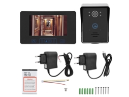 Campainha De Vídeo Intercomunicante Sem Fio Com Impressão Digital De 7 Polegadas, Compatível Com 2.4g, Enviada Com Bateria