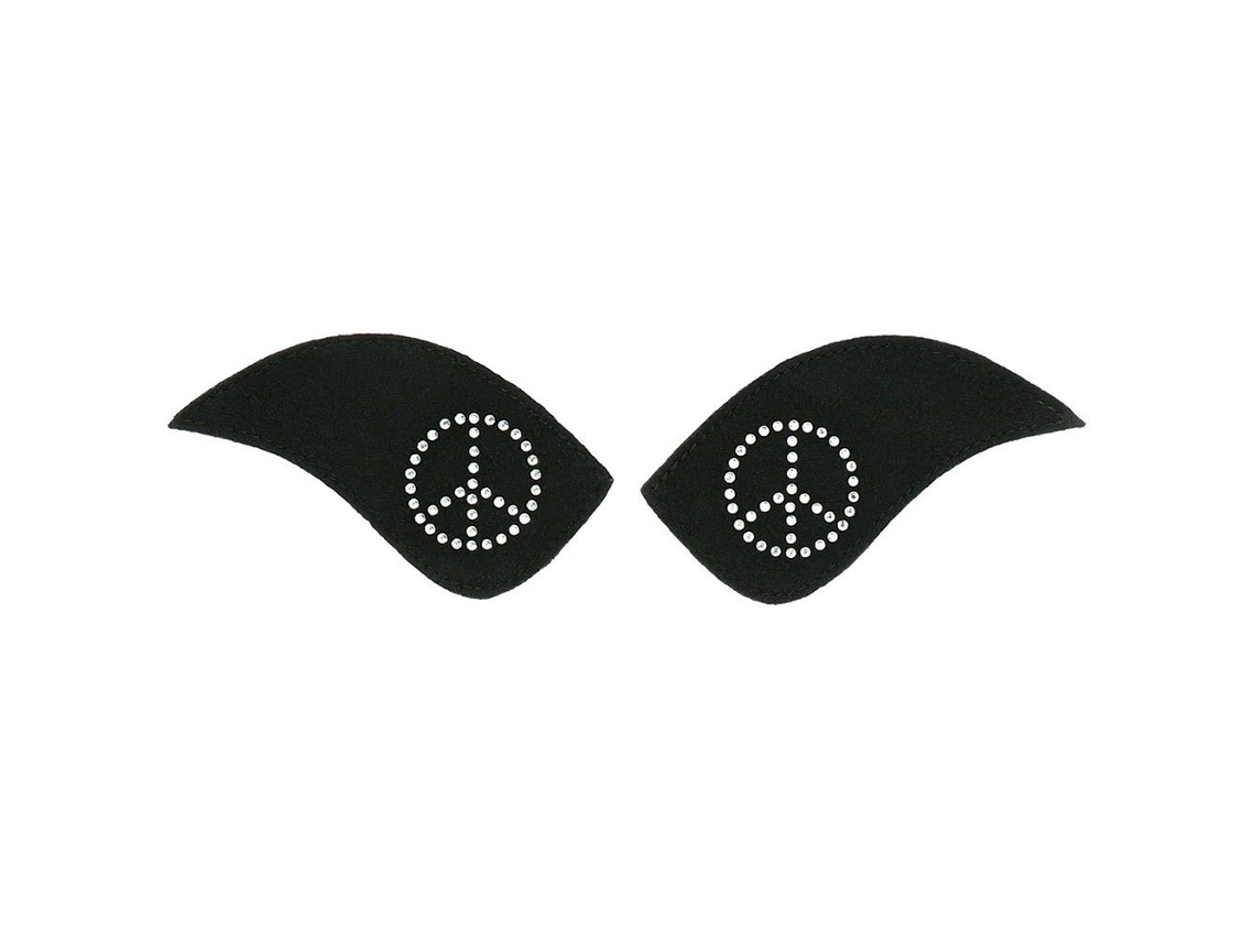 Patch de Strass Peace e Love Pretoequitheme