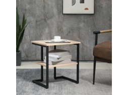 Mesa de Centro Moderna com Prateleiras, Capacidade 20kg 90x45x44,5 Cm MEGA ECHO TRADE SHOP