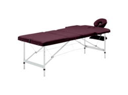 Massage Table, Massage Tables Vidaxl Roxo Alumínio