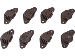 Kit De Rodízios Portas Deslizantes Armários Com Borda Chanfrada, Polias De Plástico Abs Closets, Guarda Roupas