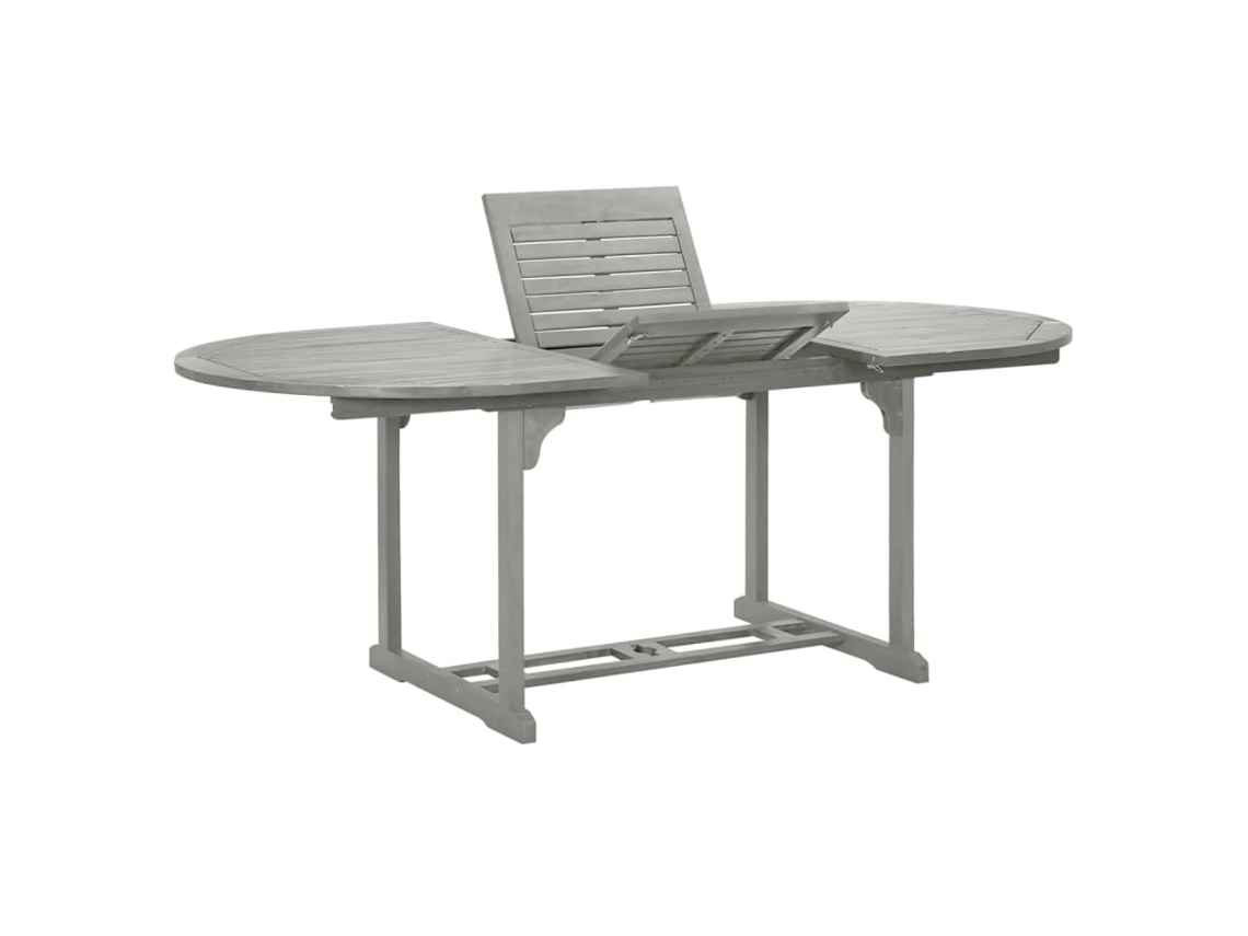 Dining Table, Dining Tables Vidaxl Cinzeto Madeira De Acácia (200 X 100 X 75 Cm)