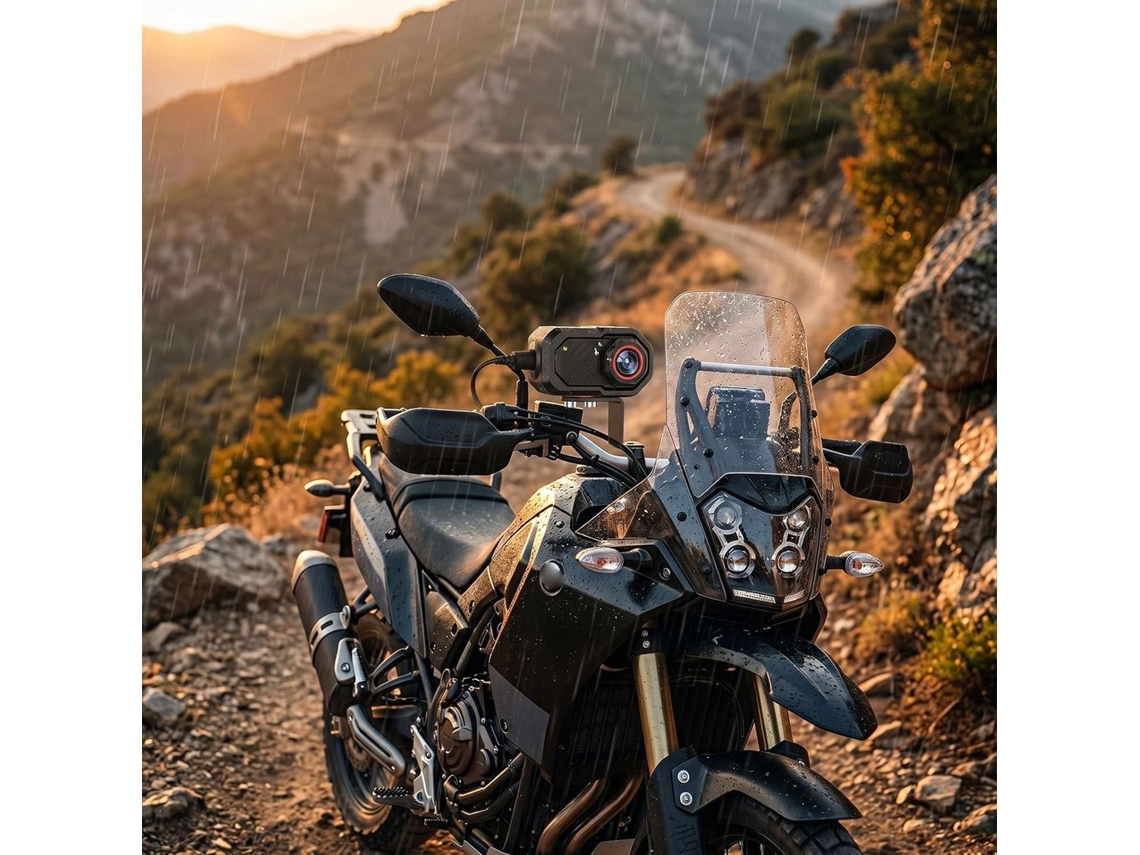 Câmera De Quadro Borda Para Moto, Ação 1080p Wifi, Controle Por Aplicativo, Espaço Reservado, Registro Em