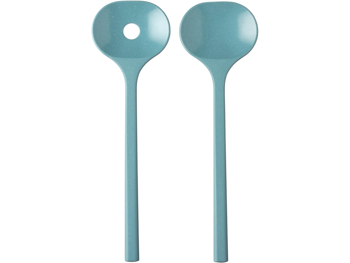Conjunto De Talheres Para Salada Bloom, 2 Peças Verde Pebble Gokoco