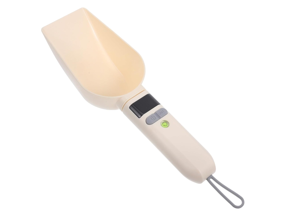 Colher Medidora Eletrônica Digital Angoily, Feita Em Abs Com Visor Led, Medição Precisa Ração De Animais Estimação