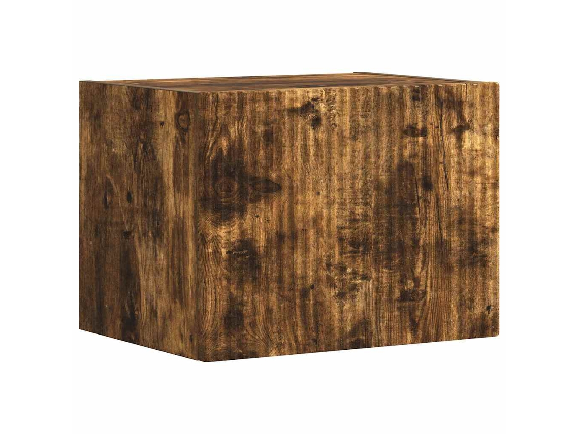 Armário de TV de Parede Carvalho Defumado MAISON EXCLUSIVE (60x31x29.5 cm)