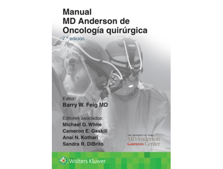 Livro Manual MD Anderson de Oncologia quirurgica de Barry W Feig Md (Espanhol)