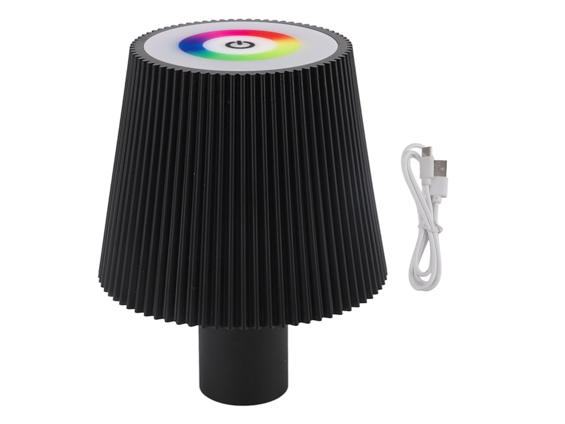 2026 lâmpada de Garrafa Led 4000mah Ip54 Impermeável Controle Táctil Ajustável de Cor Recarregável Sem Fio Luz Noturna Preto
