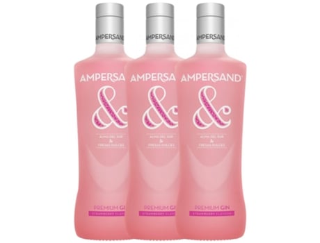 Gin AMPERSAND GIN Ampersand Gin Strawberry (0.7 L - 3 unidades)