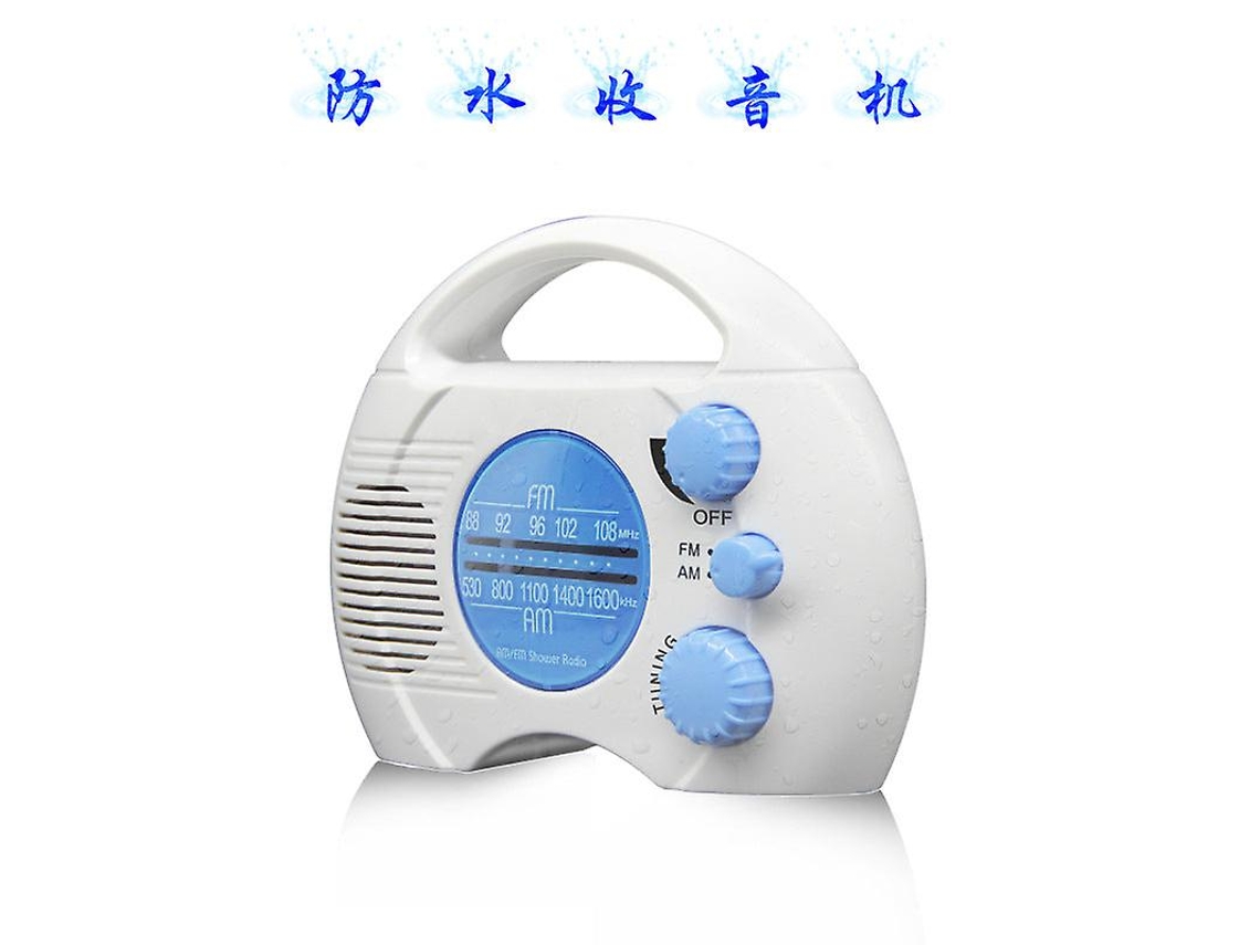 Novo Rádio Doméstico Portátil À Prova Dágua, Mini Rádio Am Fm, Rádio De Banheiro Com Cartão. Olysi Shop