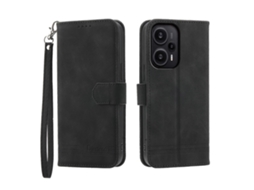 Capa Para Celular Dierfeng Dream Line Em Tpu + Couro Pu Para Xiaomi Redmi Note 13 Pro+