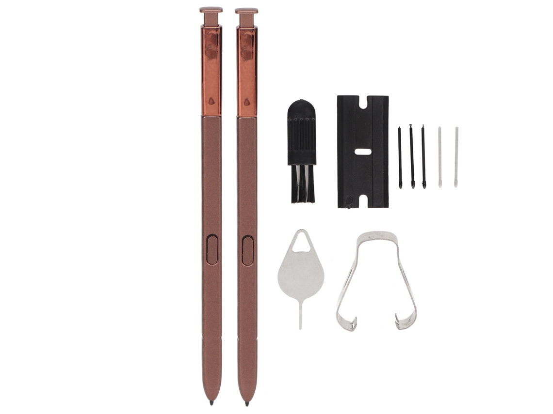 Mali 2pcs Caneta Estilo Touch Screen com Pontes de Substituição Kit para Celular Galaxy Note 9 Marrom