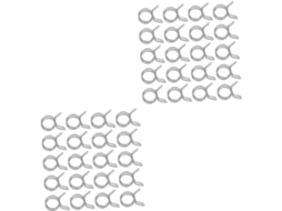 Conjunto De 240 Abraçadeiras De Mola Em Aço Inoxidável Para Mangueiras E Tubos, Com Clipes De Fixação.