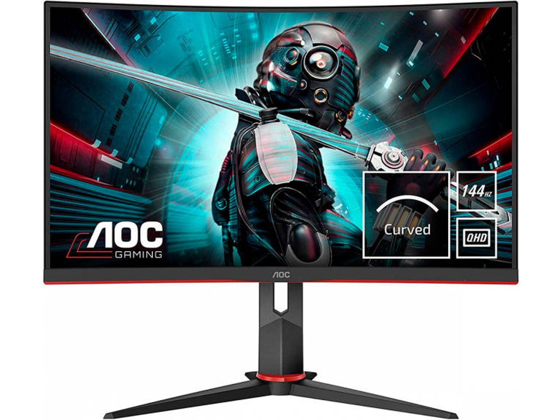 Monitor Gaming Curvo AOC CQ27G2U/BK (27'' - 1 ms - 144 Hz - Free Sync)