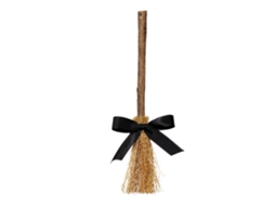 Laxiscreed Vassoura De Halloween Para Bruxas, Mini, Decoração De Artesanato, 14cm
