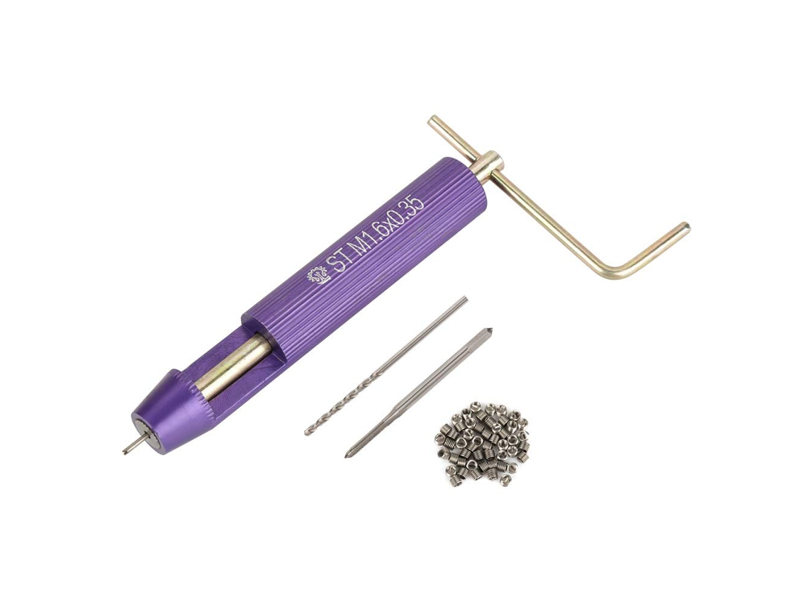 Kit De Insertos Helicoidais M1.6, 50 Peças, Em Aço Inoxidável, Espiral