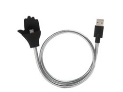 Mali cabo de Carregamento com Suporte para Celular Flexível e Dados Usb Multifuncional para Android