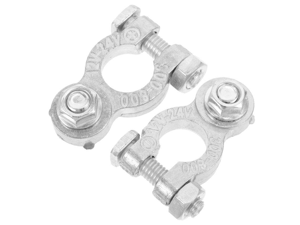 Conjunto De 2 Conectores De Grampos Para Bateria, Terminais E Grampos De Fiação
