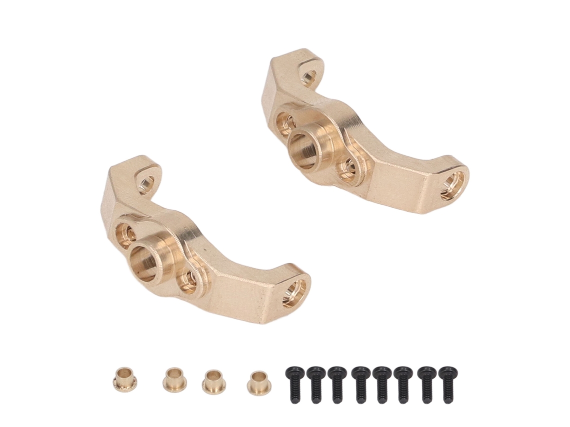 2 Peças Blocos Caster C Hubs Dourados em Latão S/MARCA