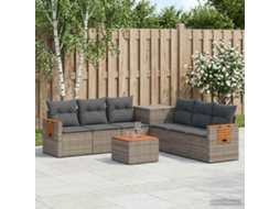Vidaxl Conjunto De Sofás 8 Unid. Cinza E Cinza Escuro