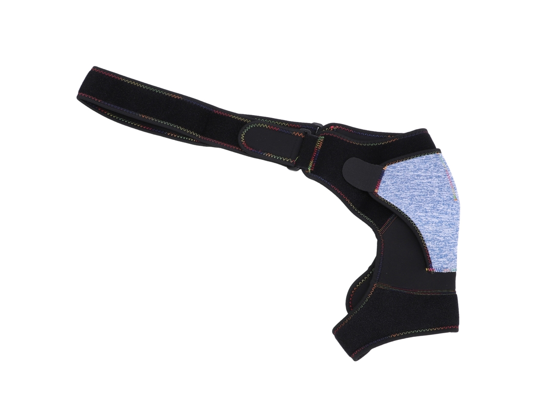 Braceira De Ombro Com Apoio Compressivo Respirável E Acolchoamento Espesso Para Recuperação Universal Preto Azul