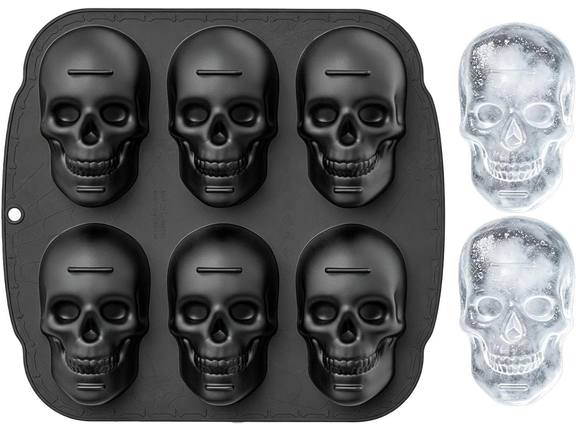 Molde 3D em formato Caveira para o Halloween