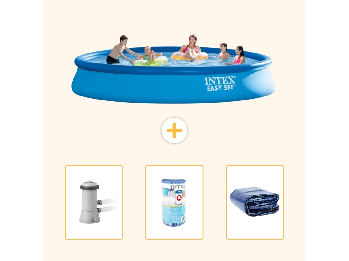 Intex Piscina Easy Set Redonda - 457x84 Cm - 4-peças S21308