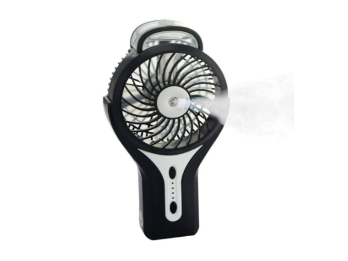 Ventilador Nebulizador Usb 12.5cm 3 Velocidades Preto Yizhood