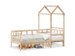 Day Bed, Day Beds Vidaxl Marrom Madeira De Pinho (80 X 200 Cm)