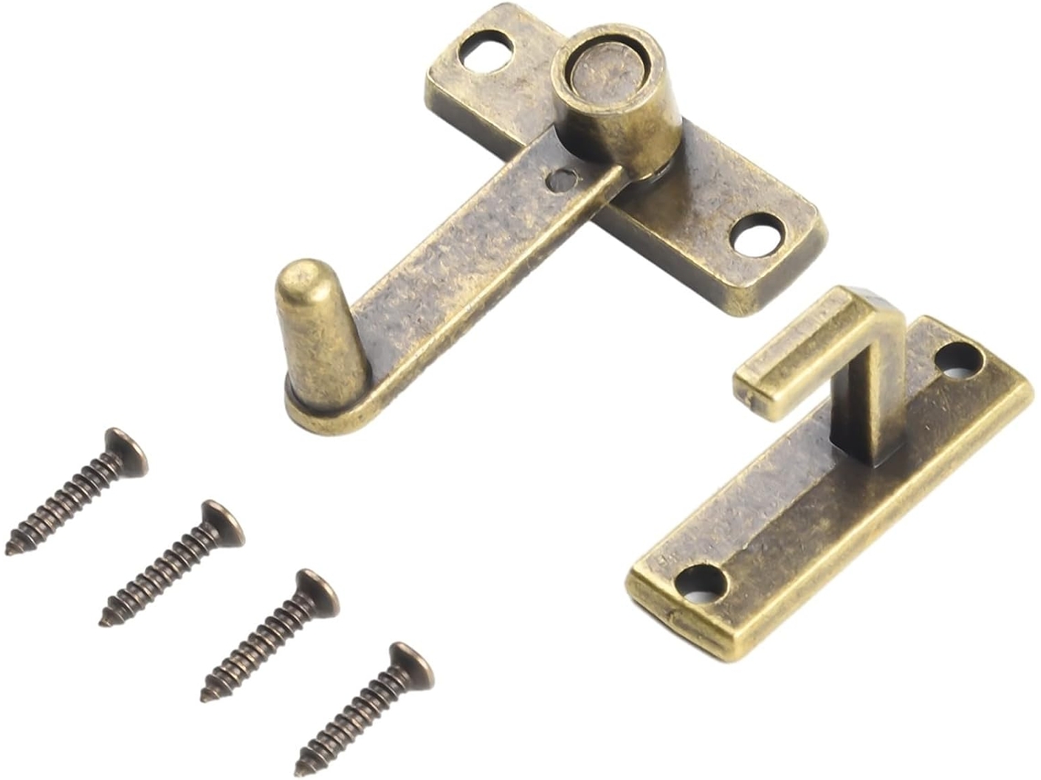 Trinco De Porta Correr Em Bronze Com Parafusos, Maçaneta De Metal Para Porta Celeiro, Ideal Para Quarto, Garagem, Jardim