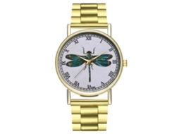 Relógio de casal unissex com pulseira de aço e mecanismo de quartzo para homens e mulheres.