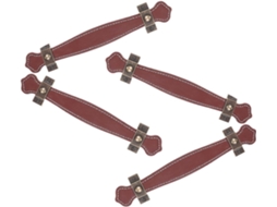 Conjunto De 4 Puxadores Kichouse Em Couro Pu E Liga Zinco Para Gavetas Armários, Ideais Para Quartos E Banheiros