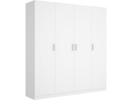 Roupeiro  MAXI 03K14443 Branco (Madeira e Metal - 200 x 52 x 215 cm)