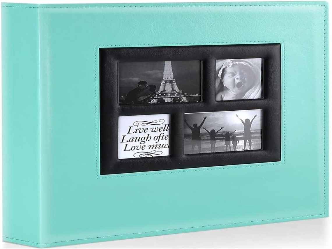 Lurelia Álbum De Fotos Para Casamento, 10x15cm, 6x4", Acabamento Em Couro, Casamento, Cor Azul
