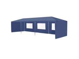 Tenda Pavilhão de jardim Wedau metal 900 x 300 x 255 cm azul escuro casa.pro